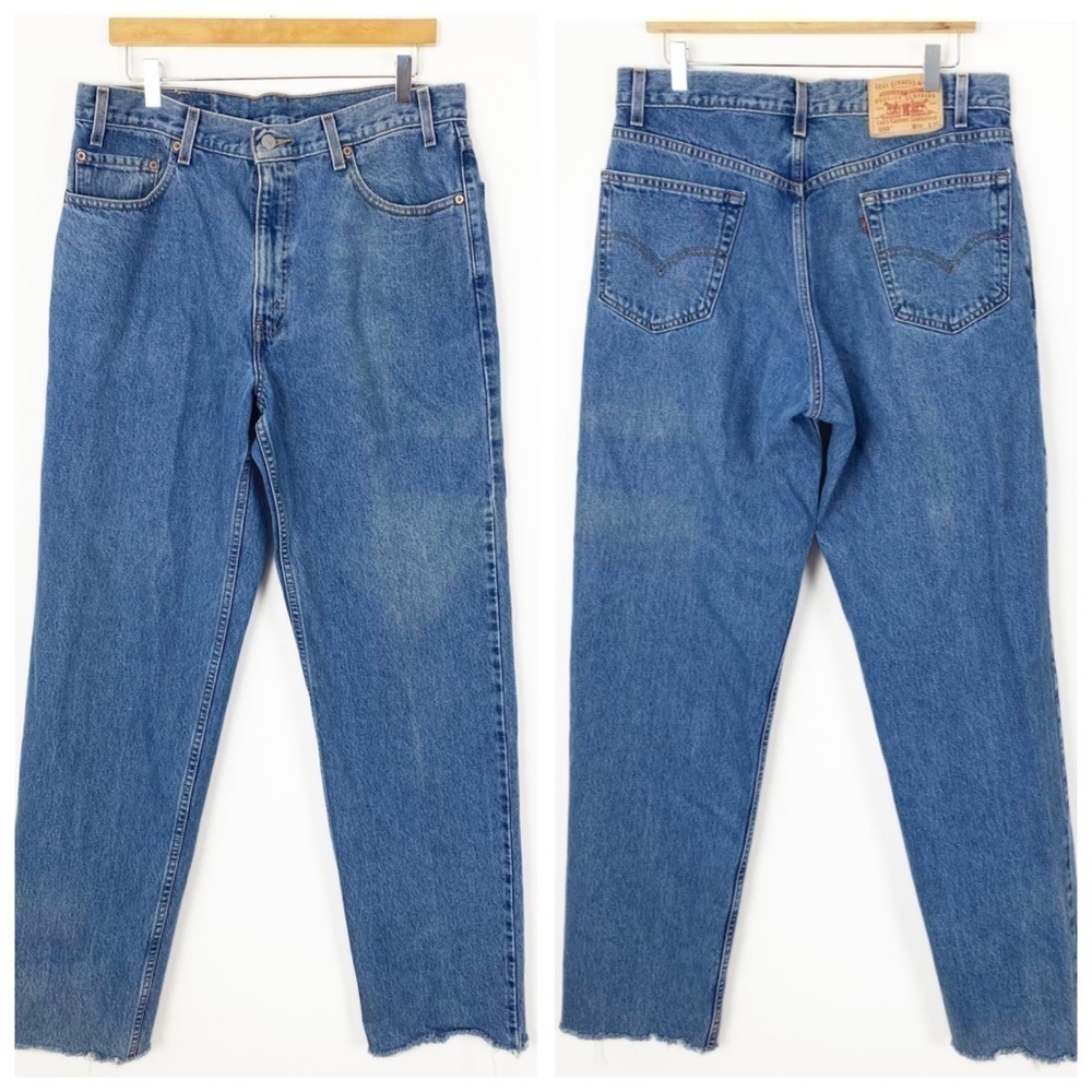 VINTAGE Y2K 90s LEVI’S 550 Relaxed Fit High Waist Mom Jeans Size 34 Grunge